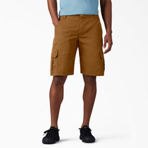 Dickies FLEX Relaxed Fit Duck Cargo Shorts Charcoal, 11" DX902