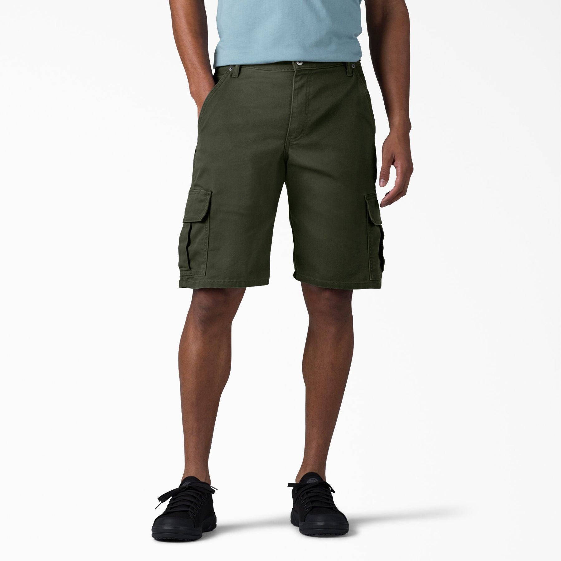 Dickies FLEX Relaxed Fit Duck Cargo Shorts Charcoal, 11" DX902