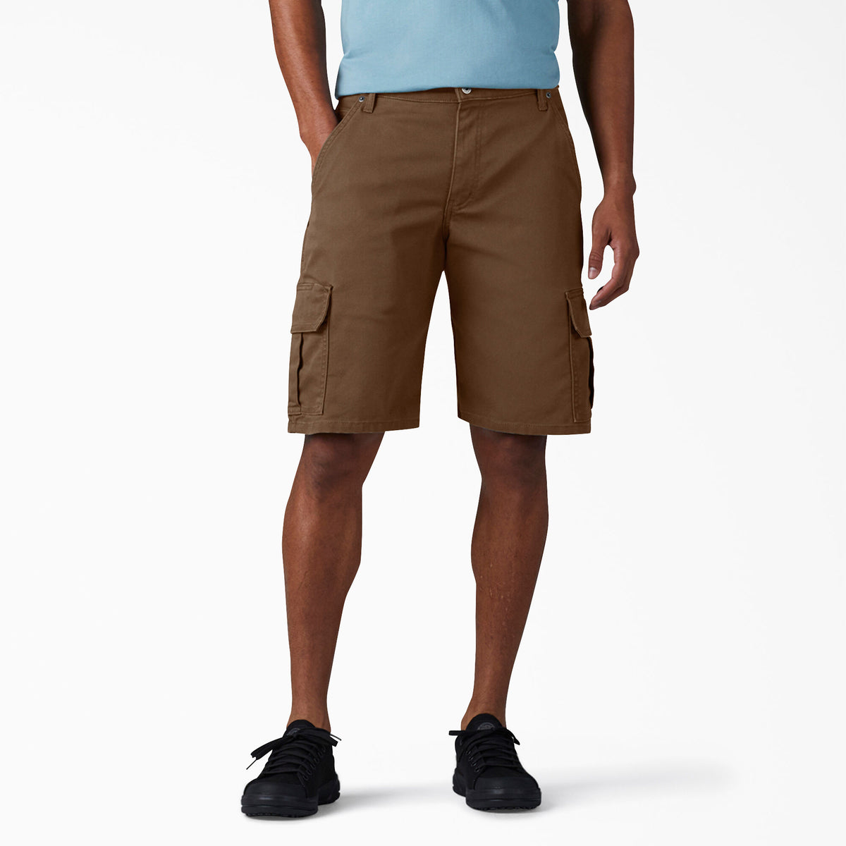 Dickies FLEX Relaxed Fit Duck Cargo Shorts Charcoal, 11" DX902