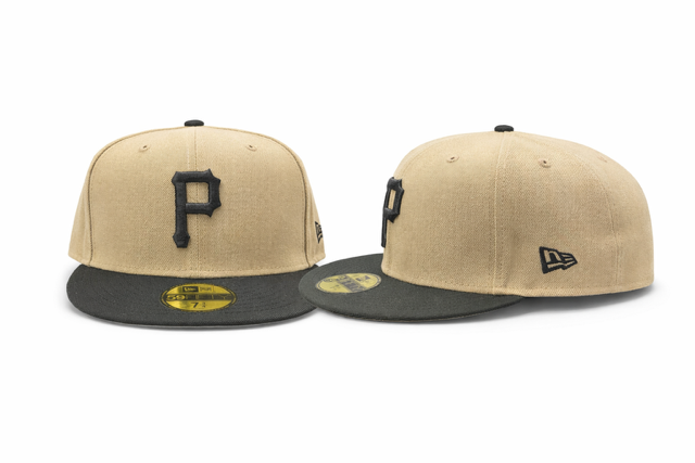 PITTSBURGH PIRATES AUTHENTIC COLLECTION 59FIFTY FITTED Khaki/Blk