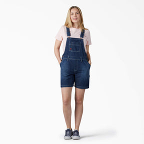 Women's Relaxed Fit Bib Shortalls, 7" FB204