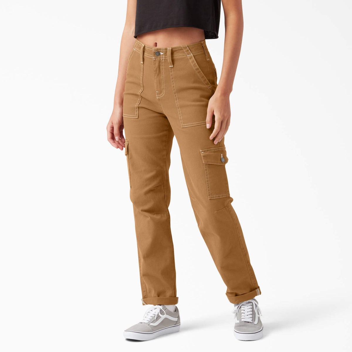 Women's Skinny Fit Cuffed Cargo Pants FPR52