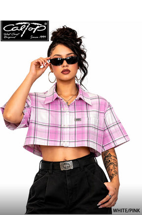 Women's Cal Top 1000 S/S Plaid Shirt