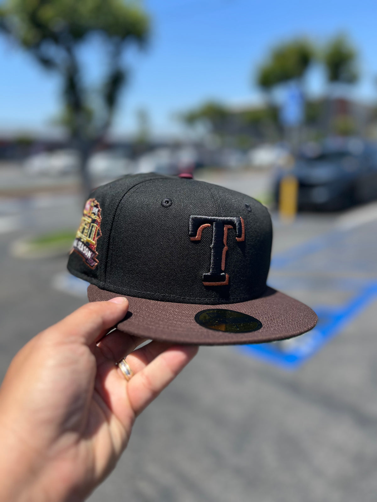 Texas Rangers Black / Brown 5950