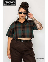 Women's Cal Top 2000 S/S Plaid Shirt