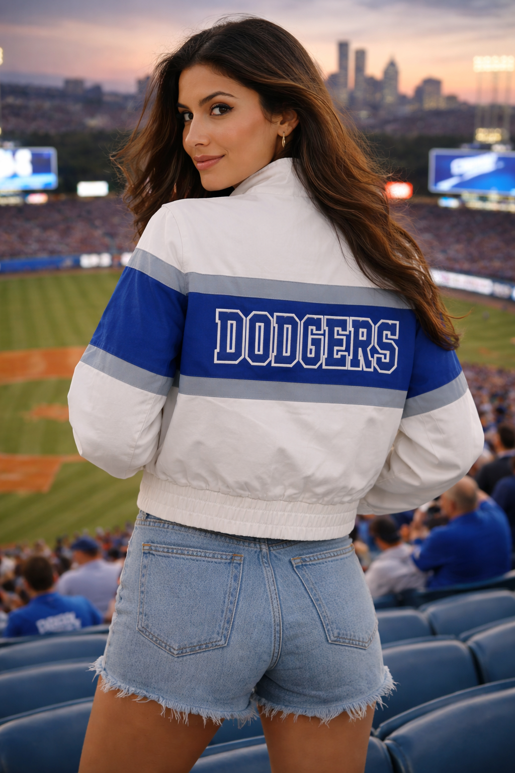 Women's MLB LOS ANGELES DODGERS Cotton Jacket