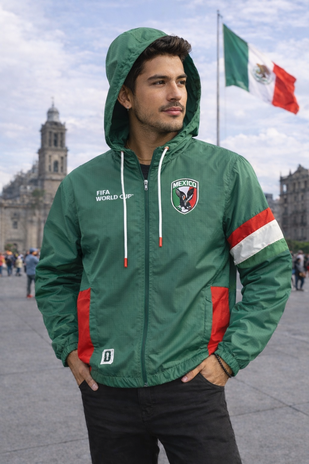 Mexico FIFA Windbreaker Zip up