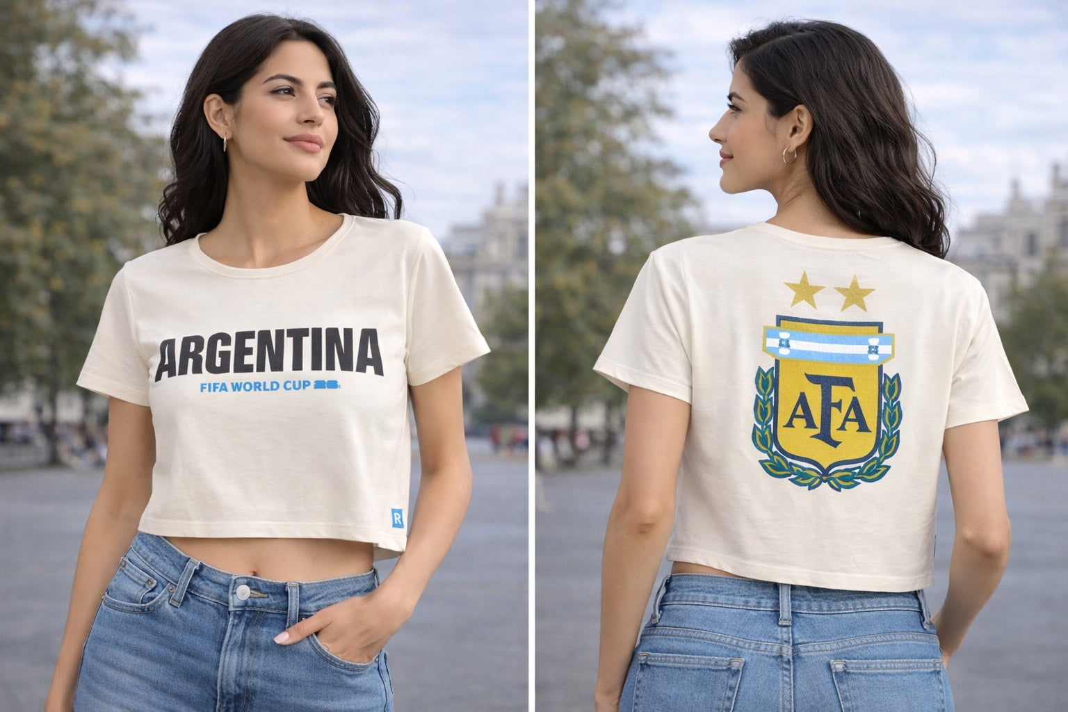 Women's Argentina FIFA Crop Tee