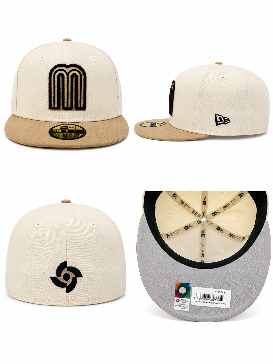 New Era® 59FIFTY Team Mexico Ivory and Khaki 2026 World Baseball Classic