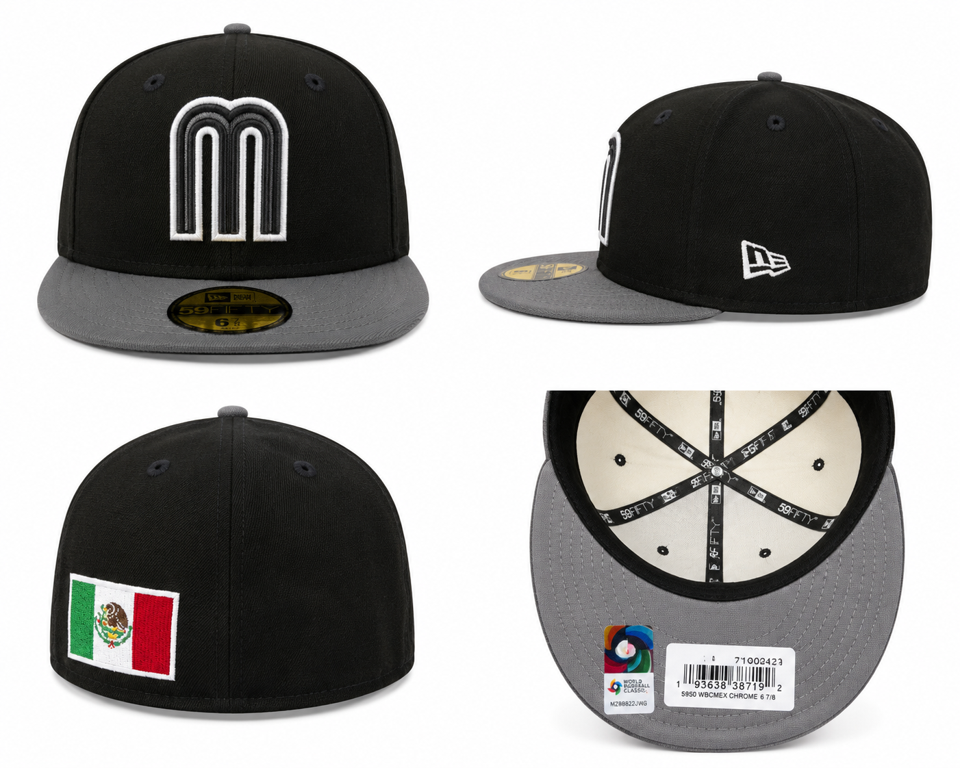 New Era® 59FIFTY Team Mexico Black/Charcoal 2026 World Baseball Classic