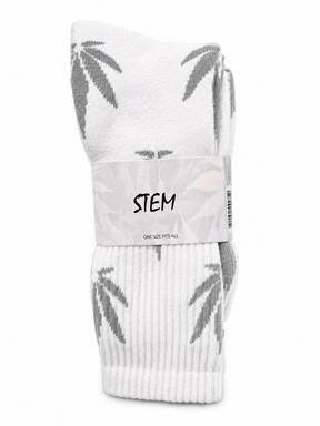 Marijuana Leaf Crew Socks -2 Pair