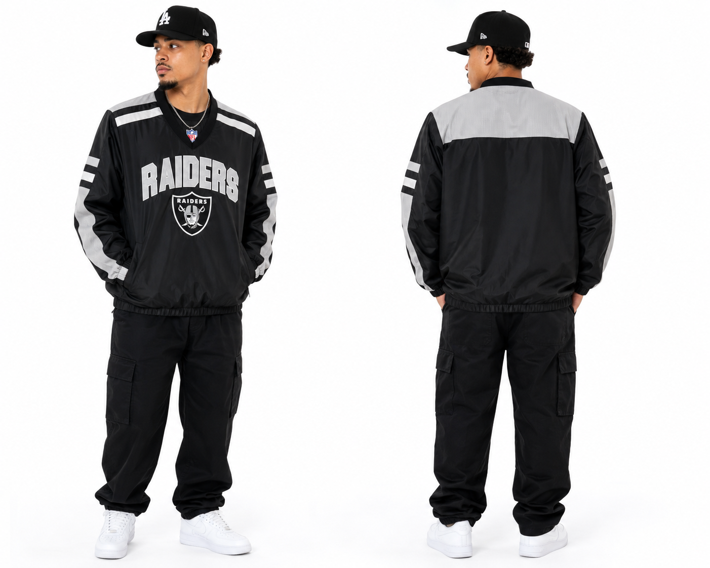 LAS VEGAS RAIDERS V-Neck Pullover Jacket