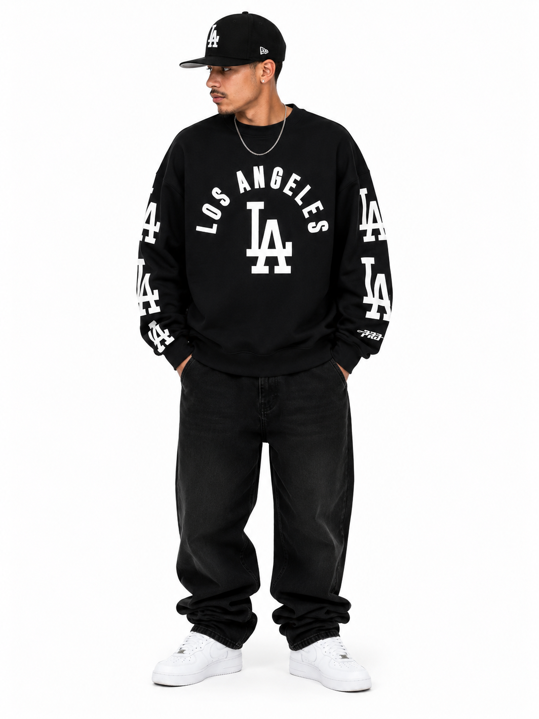 Pro Standard LA Dodgers All Pro M Drop Crew Pullover