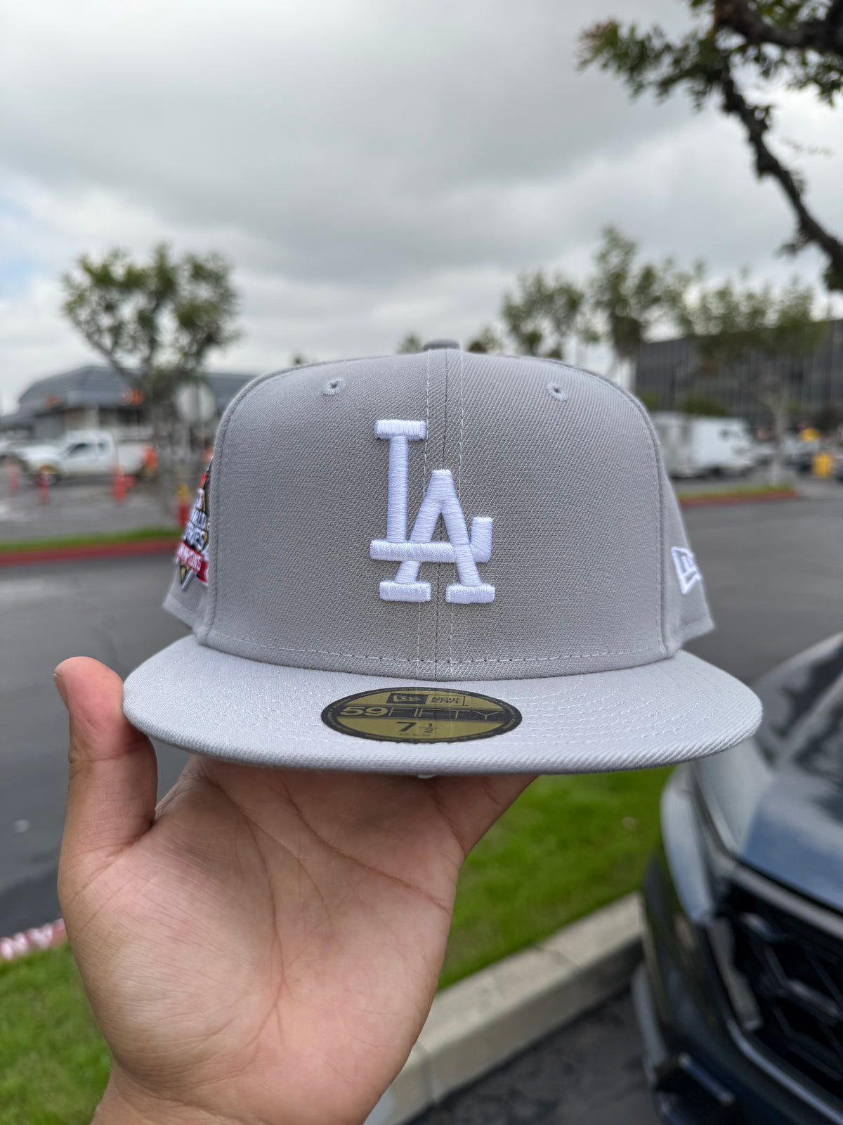 Los Angeles Dodgers World Series Champion Hat Grey 5950