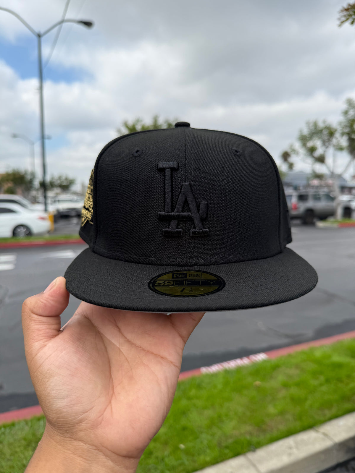 Los Angeles Dodgers World Series Champion Hat Black / Black 5950