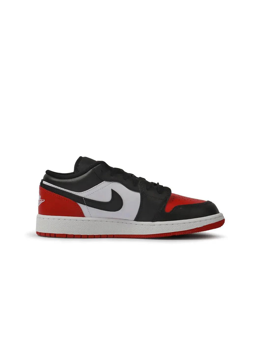 Air Jordan Big Kids 1 Low - Bred Toe