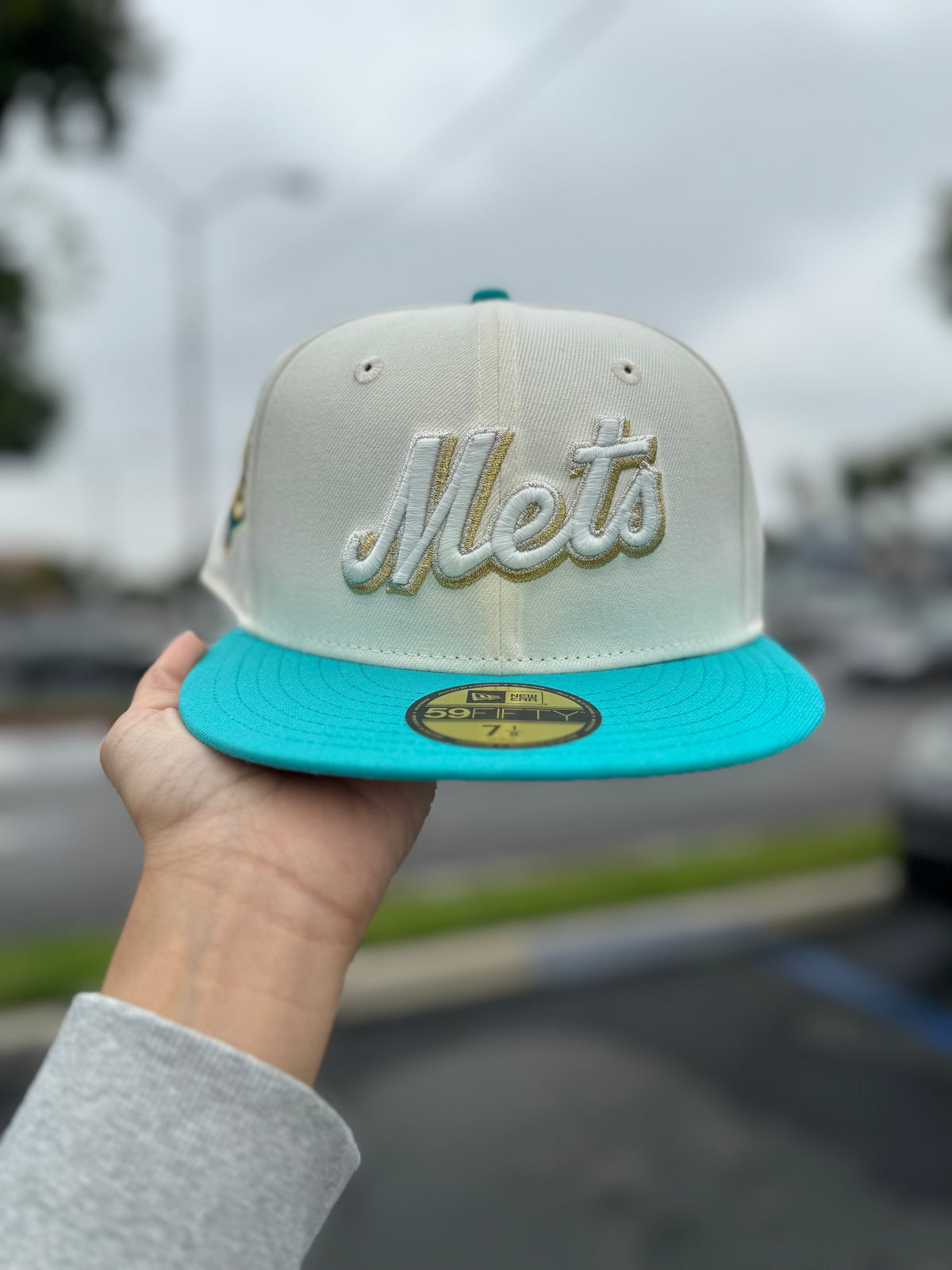 New York Mets Chrome Script 5950