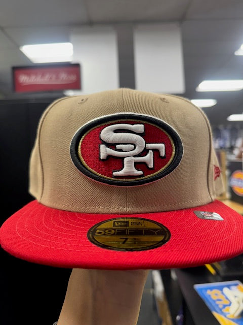 New Era San Francisco 49ers 59FIFTY 2 Toned Khaki/Red