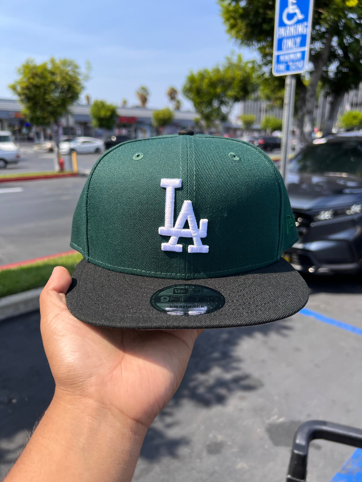 MLB New Era 9Fifty Basic Snapback Dodgers Forest Green / Black 950