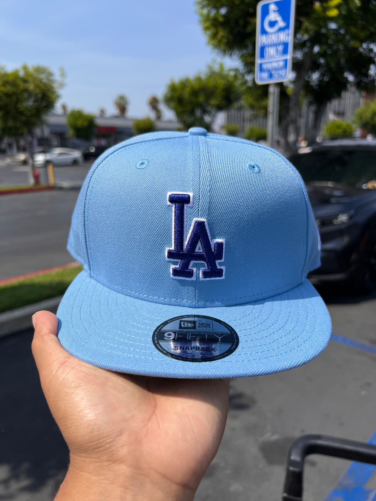 MLB New Era 9Fifty Basic Snapback Dodgers Sky 950