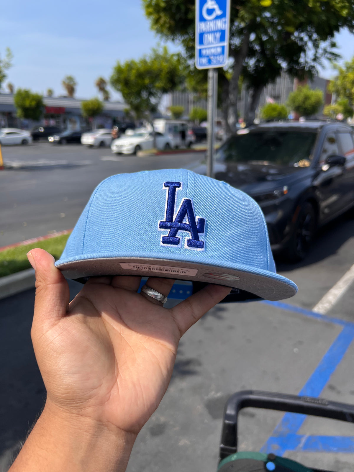 MLB New Era 9Fifty Basic Snapback Dodgers Sky 950