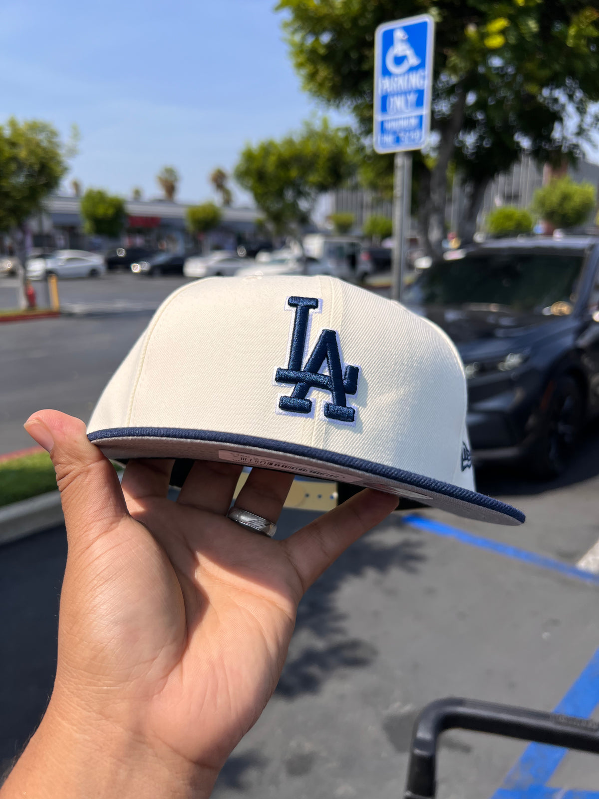 MLB New Era 9Fifty Basic Snapback Dodgers Chrome / Navy 950