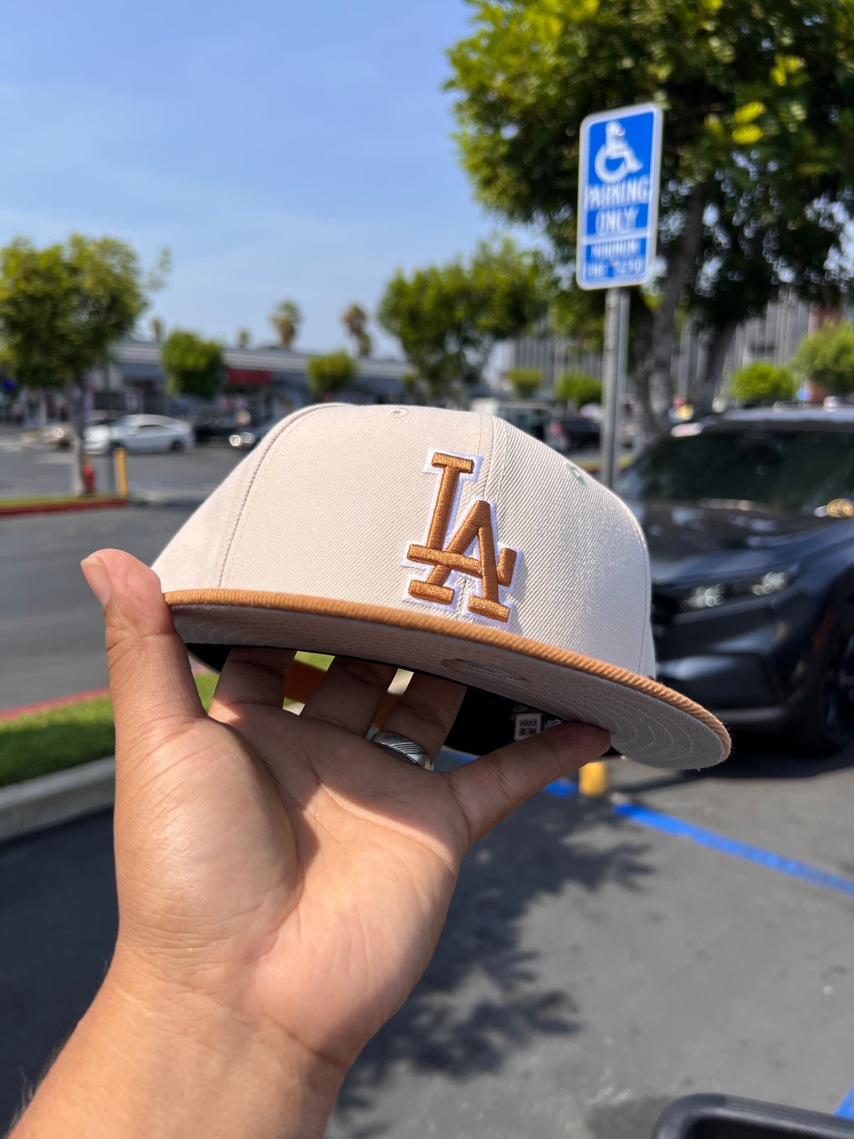 MLB New Era 9Fifty Basic Snapback Dodgers 2 Tone Wheat 950