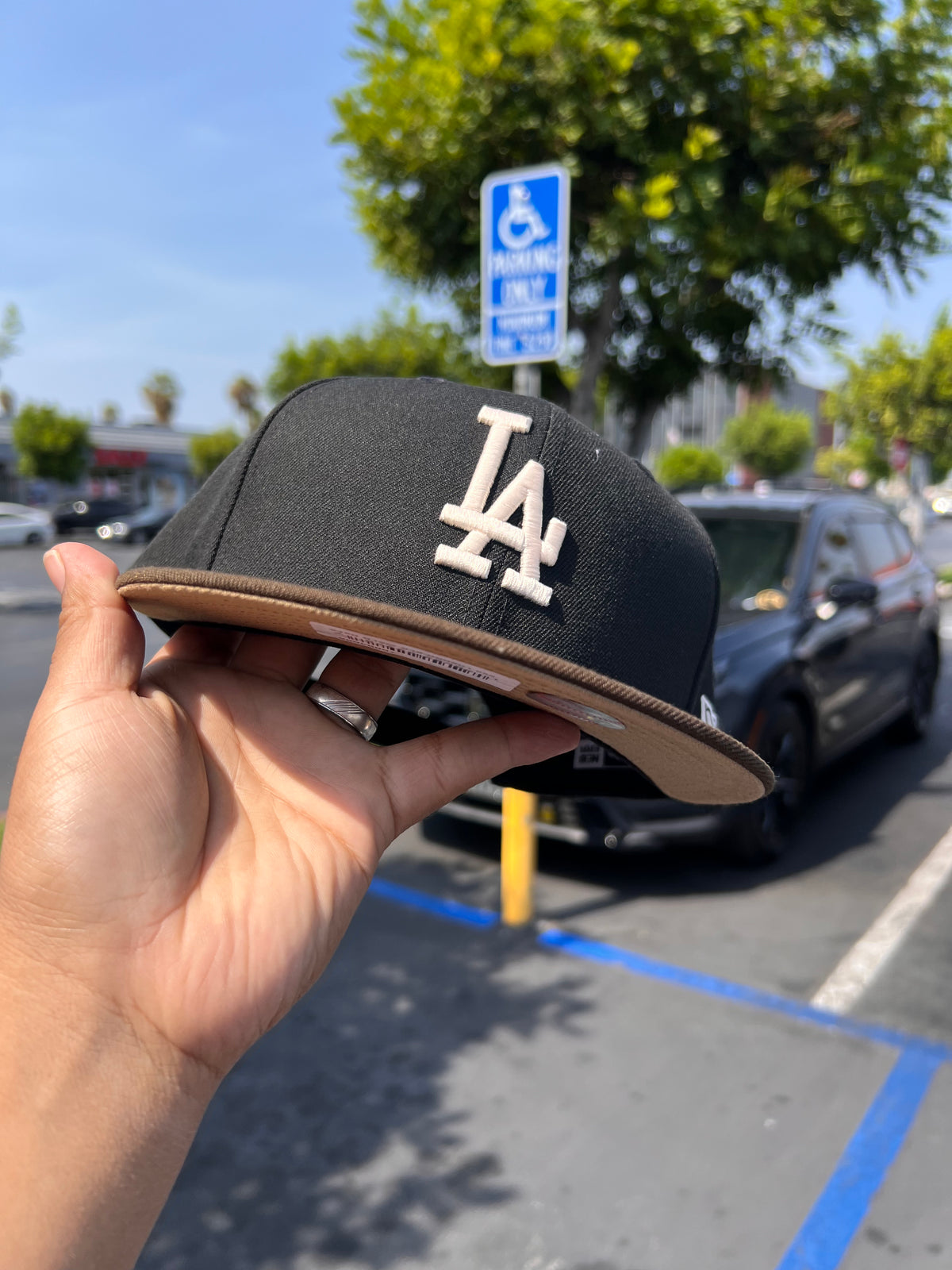 MLB New Era 9Fifty Basic Snapback Dodgers Black / Walnut 950