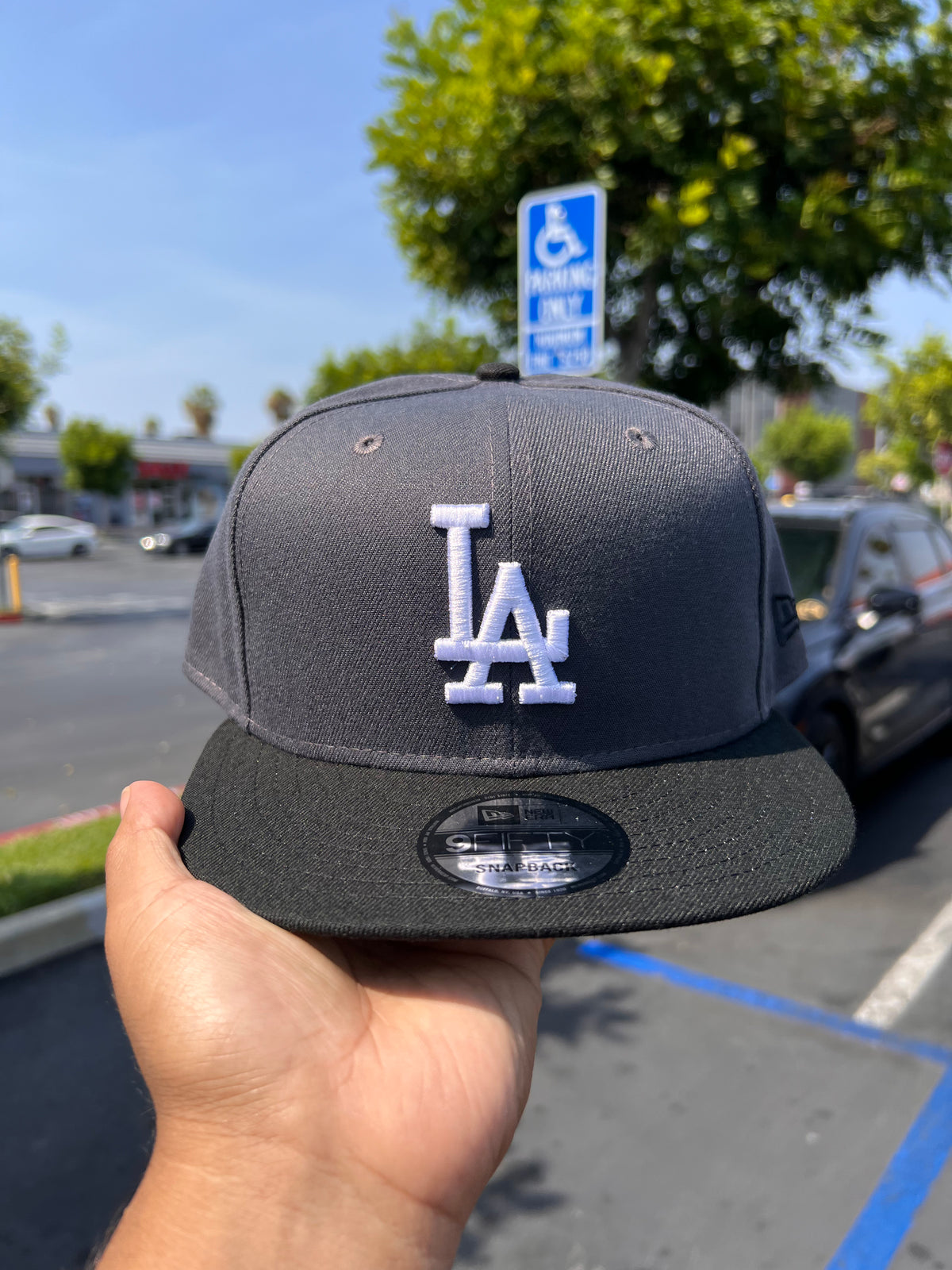 MLB New Era 9Fifty Basic Snapback Dodgers Charcoal / Black 950