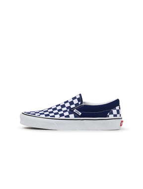 VANS MENS CLASSIC SLIP-ON - NAVY CHECKERED