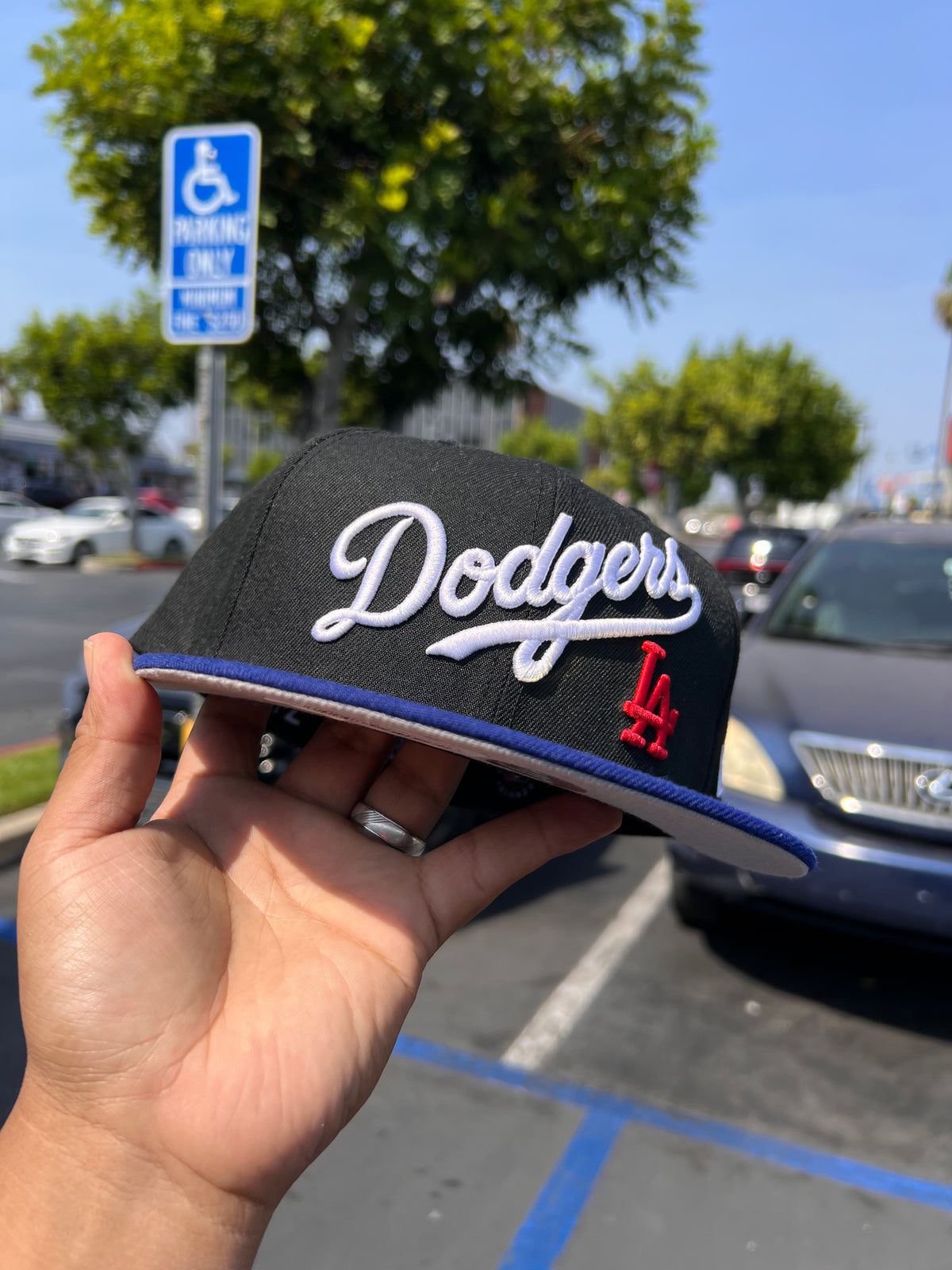 Los Angeles Dodgers Script Black / Royal 5950