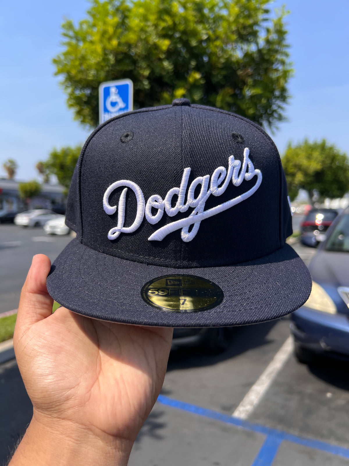 Los Angeles Dodgers Script Navy 5950