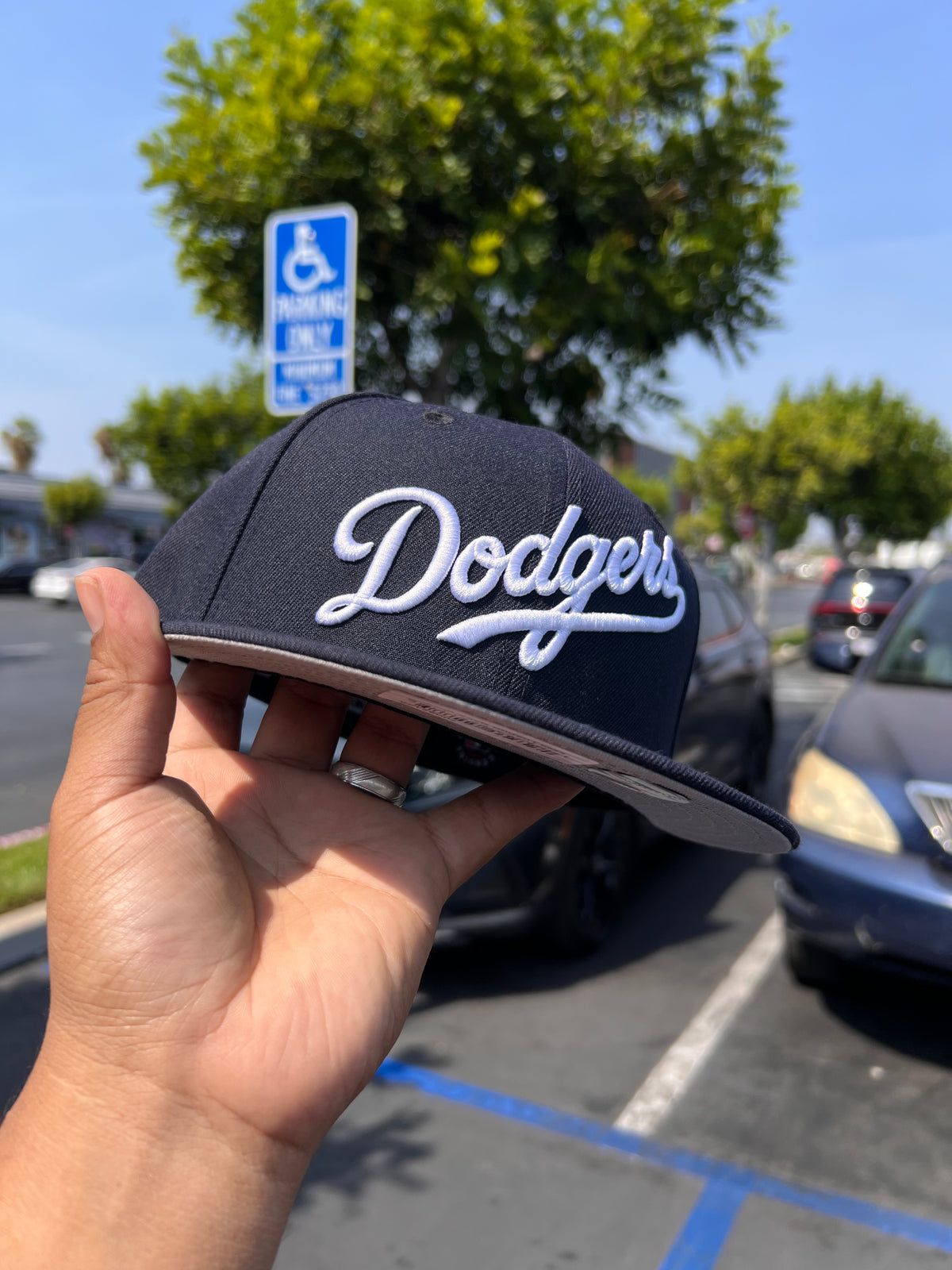 Los Angeles Dodgers Script Navy 5950