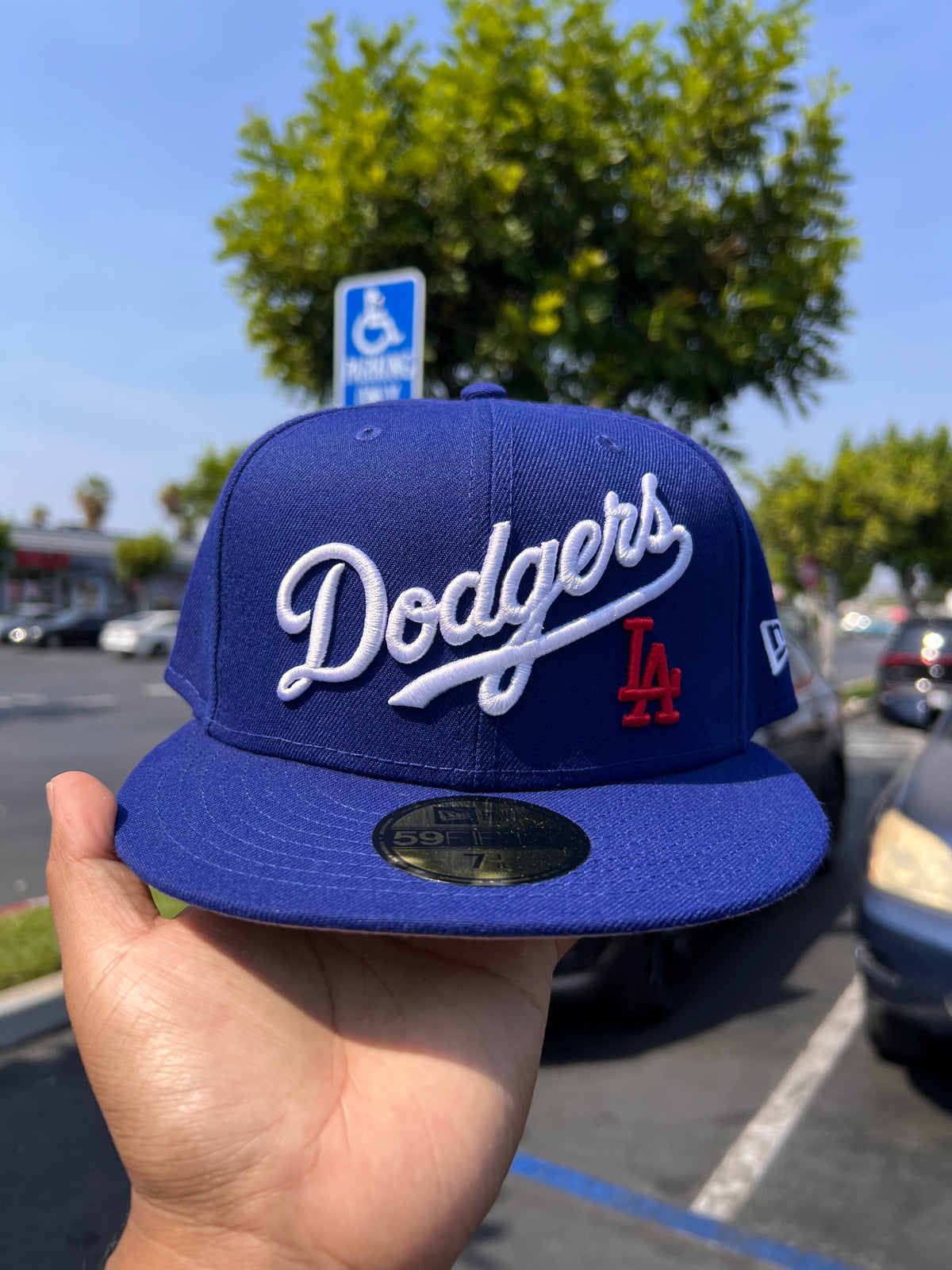 Los Angeles Dodgers Script Royal with Red LA 5950