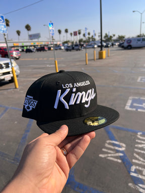 Los Angeles Kings Script Black 5950