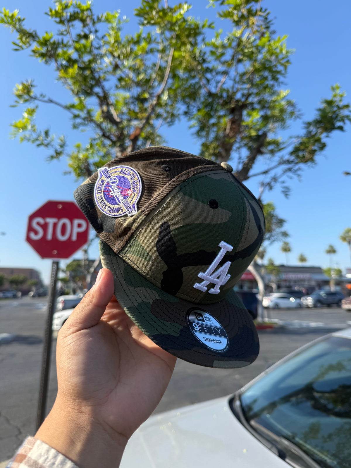 New Era 950 Men's Los Angeles Dodgers New Era Camo 2025 MLB Championship Snapback  Hat (Copy)