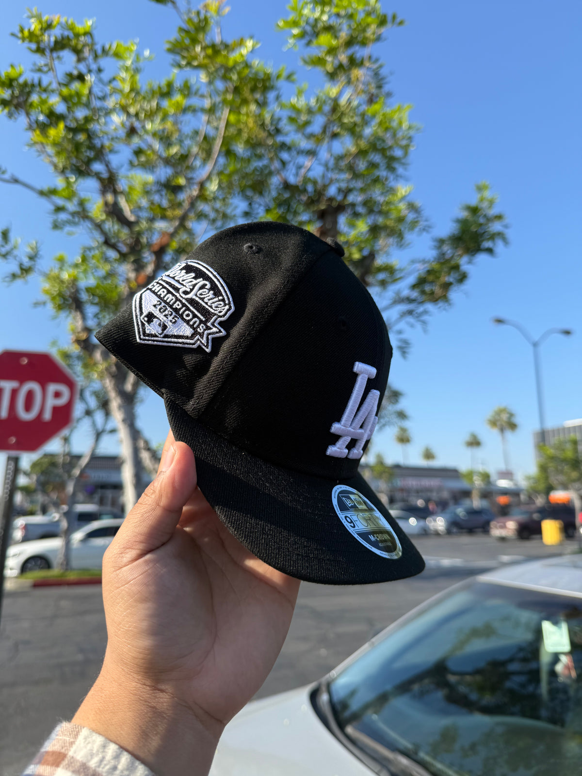 New Era 940 Men's Los Angeles Dodgers New Era Black 2025 MLB Championship Snapback Hat