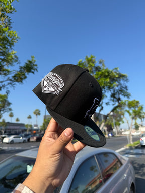 Men's Los Angeles Dodgers New Era Black 2025 MLB Champions Hat w side Patch 14943676