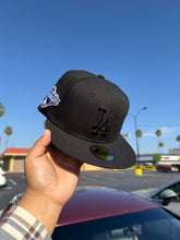 Men's Los Angeles Dodgers New Era Black 2025 MLB Champions Hat w side Patch 15142439