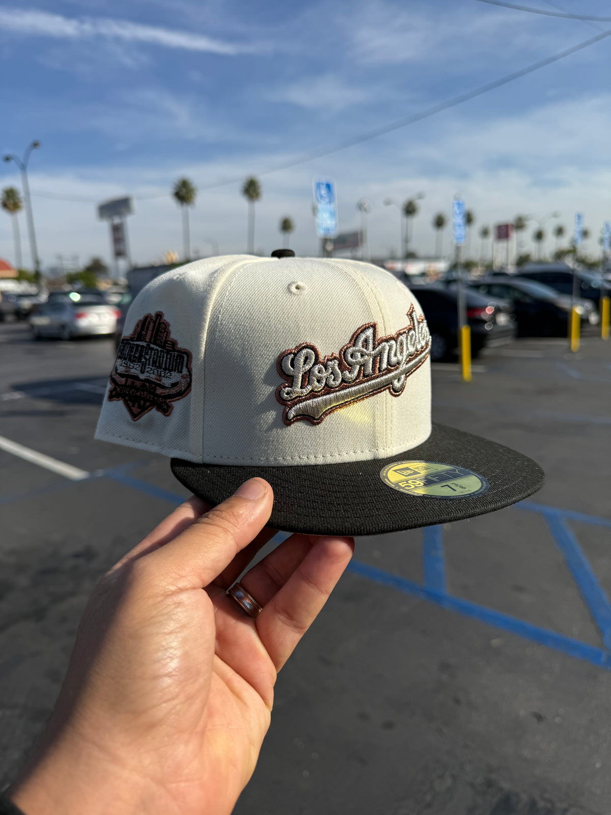 Los Angeles Dodgers Script Chrome / Black 5950