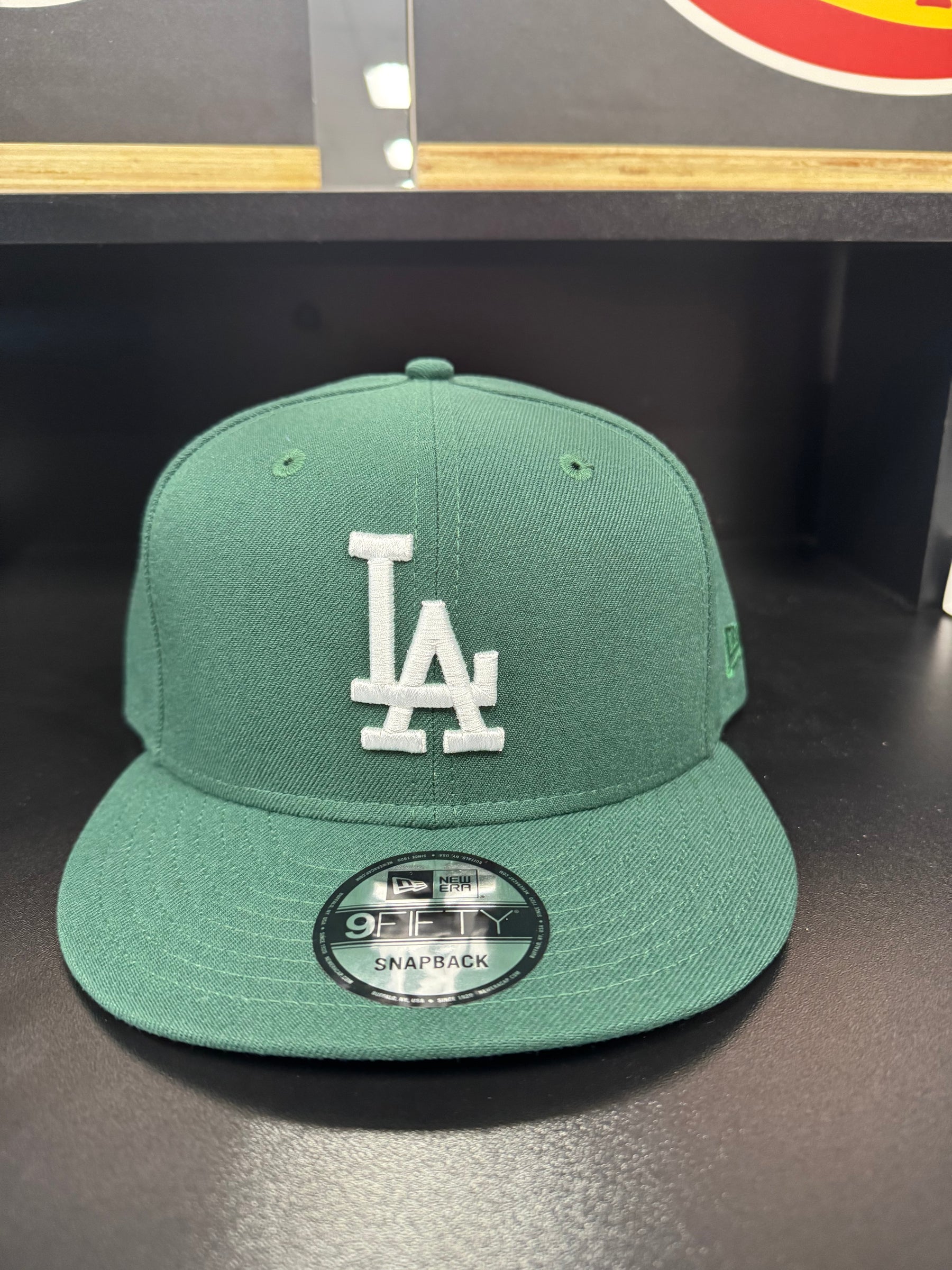 MLB New Era 9Fifty Basic Snapback Dodgers Green/ White 950