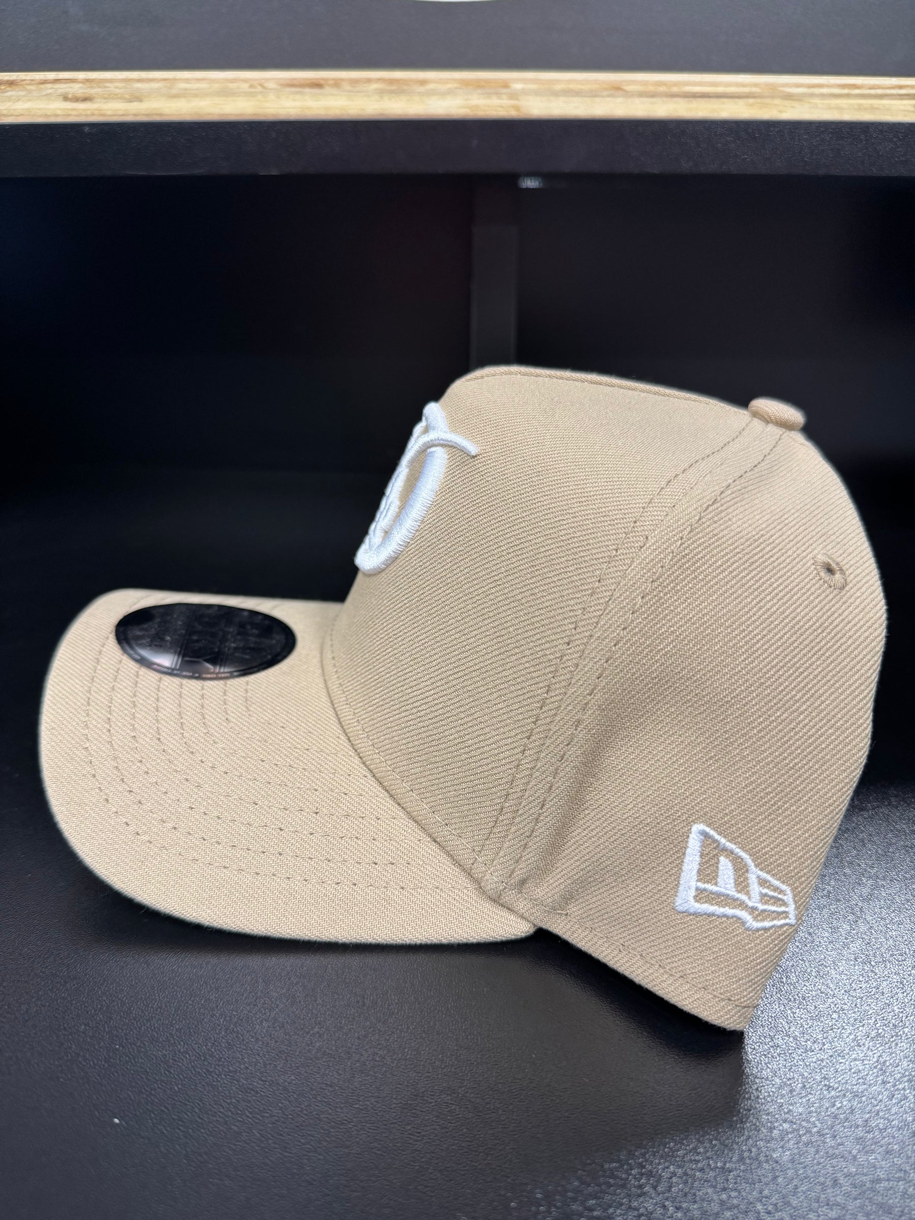 Los Angeles Dodgers City Connect Tan/White 9Forty Adjustable A-Frame Hat