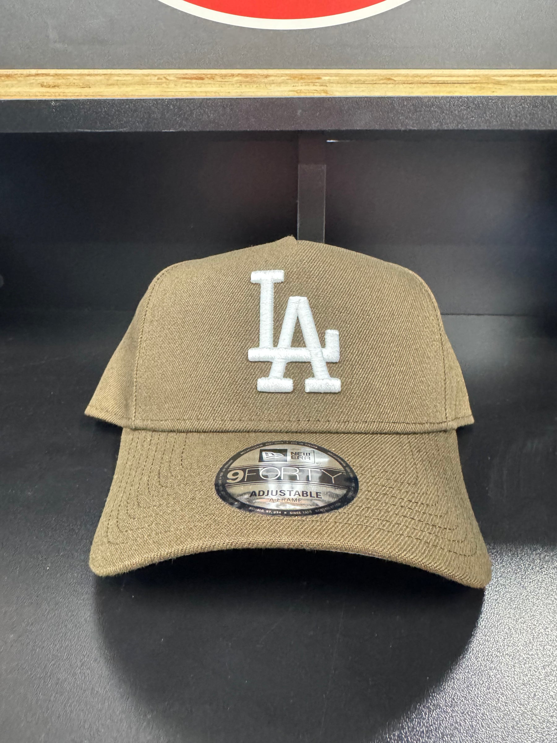 Los Angeles Dodgers Brown/White 9Forty Adjustable A-Frame Hat