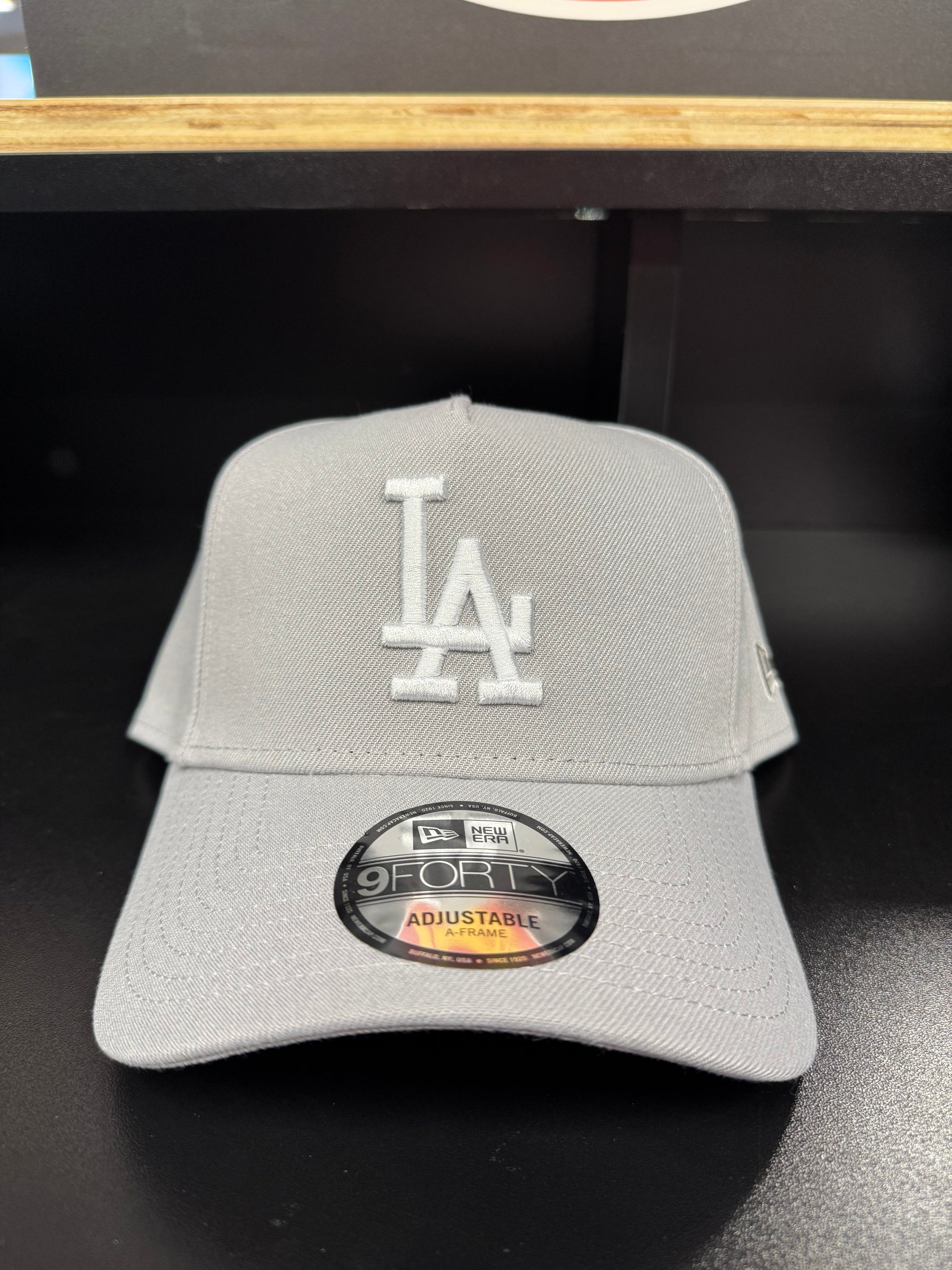 Los Angeles Dodgers Grey 9Forty Adjustable A-Frame Hat