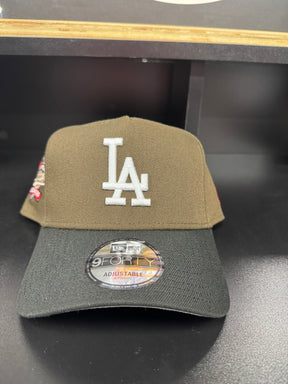 Los Angeles Dodgers 2 Toned Brown/Black 9Forty Adjustable A-Frame Hat