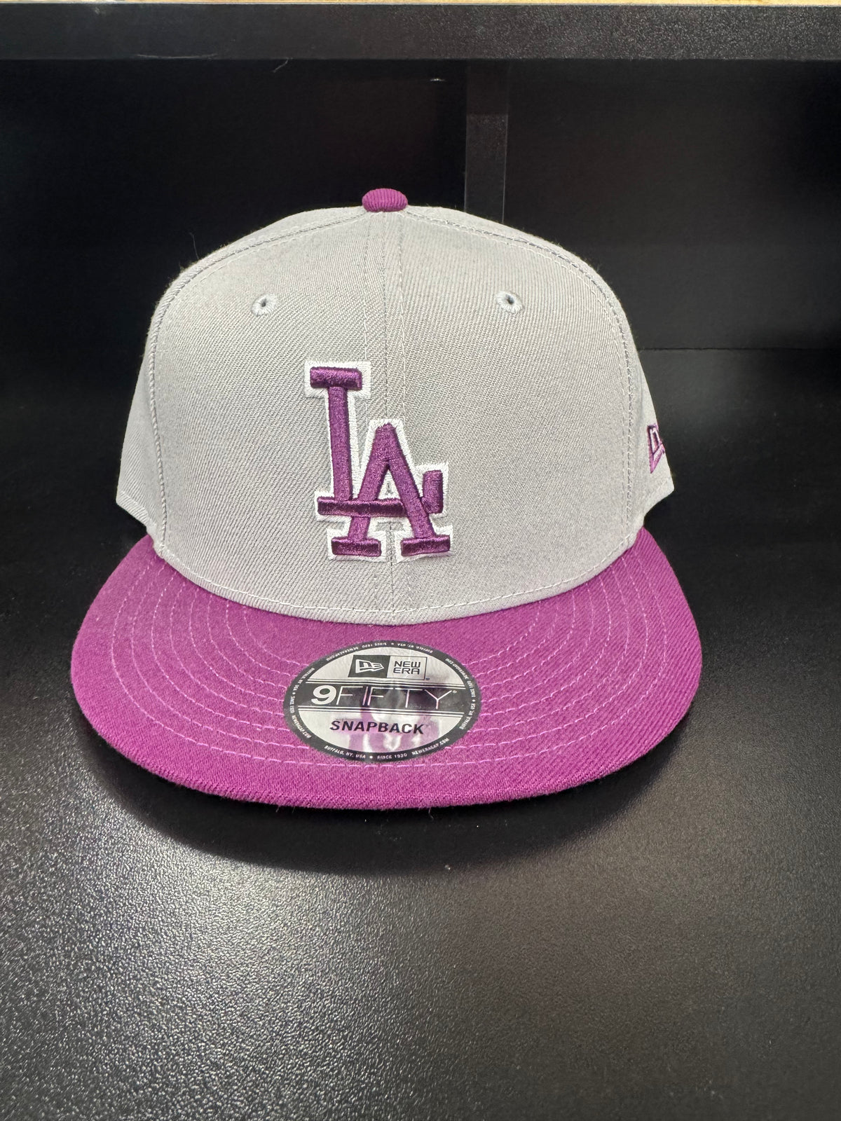 MLB New Era 9Fifty Basic Snapback Dodgers 2toned Grey/ Purple 950
