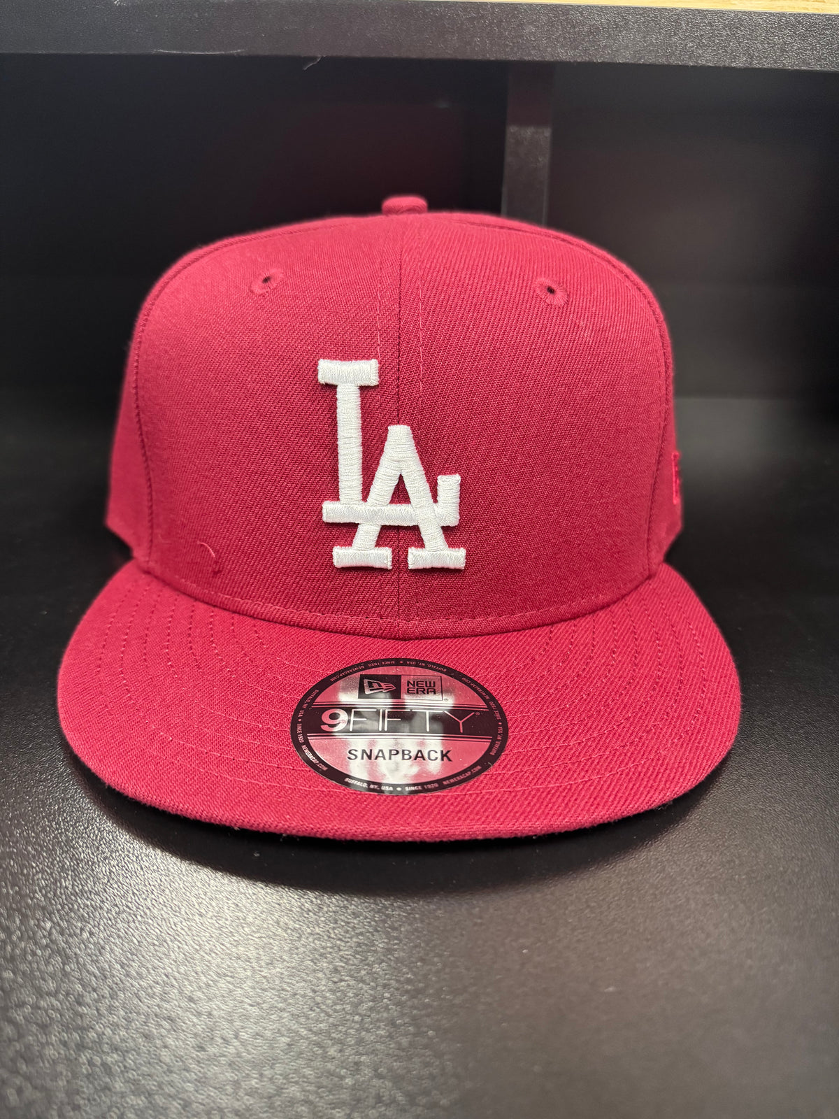 MLB New Era 9Fifty Basic Snapback Dodgers Burgundy/ White 950
