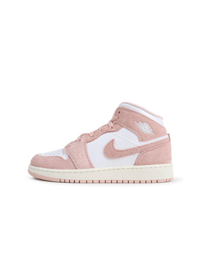 Air Jordan Big Kids 1 Mid Se - Legend Pink