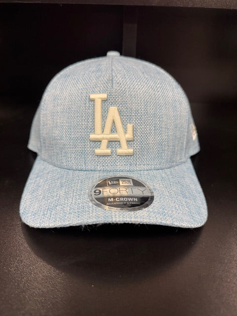 Los Angeles Dodgers Baby Blue Cotton Weave 9Forty Adjustable M-Crown Hat