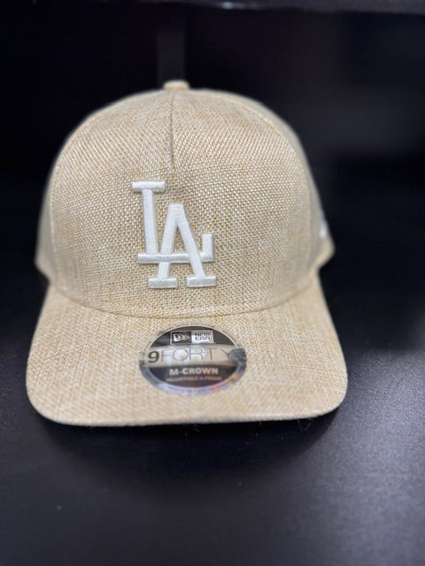 Los Angeles Dodgers Khaki Cotton Weave 9Forty Adjustable M-Crown Hat